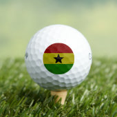 Ghana-Flagge Golfball (Insitu T-Shirt)