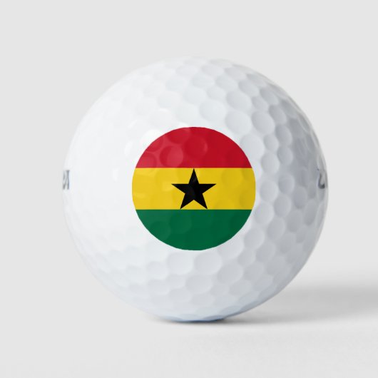 Ghana-Flagge Golfball (Vorderseite)