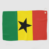 Ghana-Flagge Golfhandtuch (Horizontal)