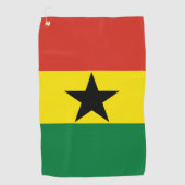 Ghana-Flagge Golfhandtuch (Vorderseite)