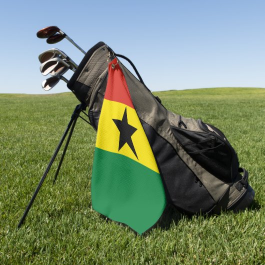 Ghana-Flagge Golfhandtuch (Gras)