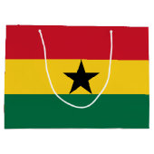 Ghana-Flagge Große Geschenktüte (Rückseite)