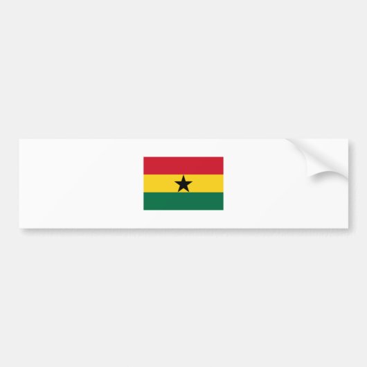 Ghana-FLAGGE International Autoaufkleber (Vorne)