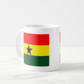 Ghana-Flagge Kaffeetasse (Vorderseite Links)