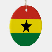 Ghana-Flagge Keramik Ornament (Rechts)