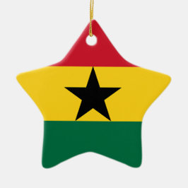 Ghana-Flagge Keramik Ornament