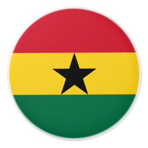 Ghana-Flagge Keramikknauf