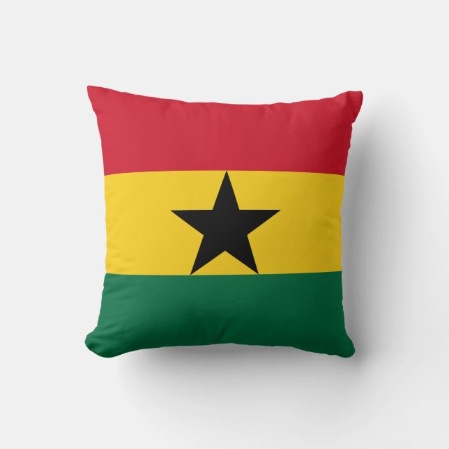 Ghana-Flagge Kissen (Vorderseite)