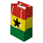 Ghana-Flagge Kleine Geschenktüte (Rückseite Schrägansicht)