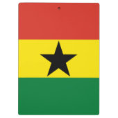 Ghana-Flagge Klemmbrett (Rückseite)