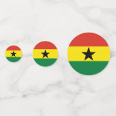 Ghana-Flagge Konfetti (Vorderseiten)