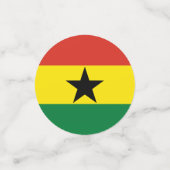 Ghana-Flagge Konfetti (Klein Vorderseite)
