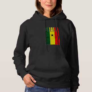 Ghana-Flagge Kunst Afrikanisches Land Retro Vintag Hoodie