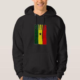 Ghana-Flagge Kunst Afrikanisches Land Retro Vintag Hoodie