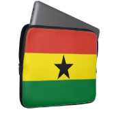 Ghana-Flagge Laptopschutzhülle (Vorne Rechts)