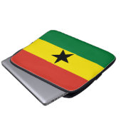 Ghana-Flagge Laptopschutzhülle (Vorne Knopf)