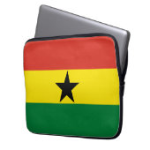 Ghana-Flagge Laptopschutzhülle (Vorderseite Links)