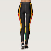 Ghana-Flagge Leggings (Rückseite)