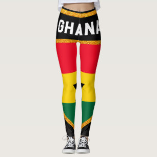 Ghana-Flagge Leggings