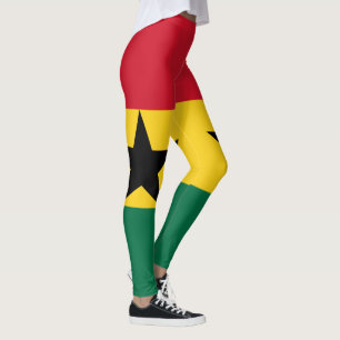 Ghana-Flagge Leggings