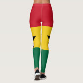 Ghana-Flagge Leggings (Rückseite)