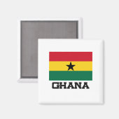 Ghana-Flagge Magnet (Vorderseite/Rückseite)