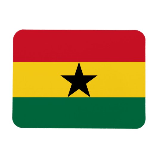 Ghana-Flagge Magnet (Horizontal)