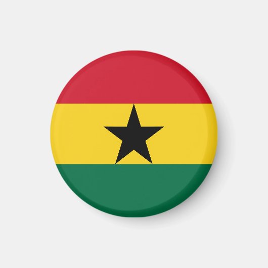 Ghana-Flagge Magnet (Vorne)