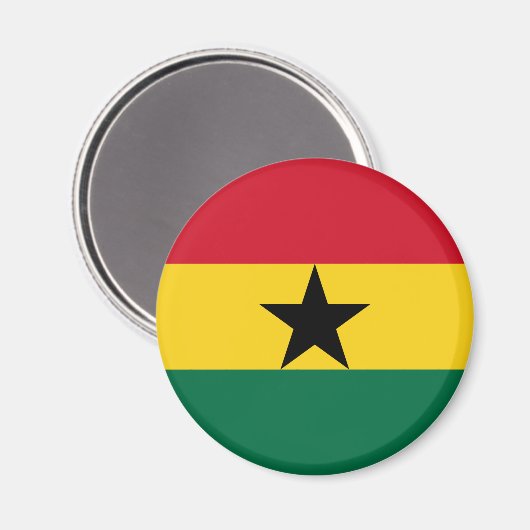 Ghana flagge Magnet (Vorderseite/Rückseite)