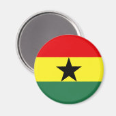 Ghana-Flagge Magnet (Vorderseite/Rückseite)