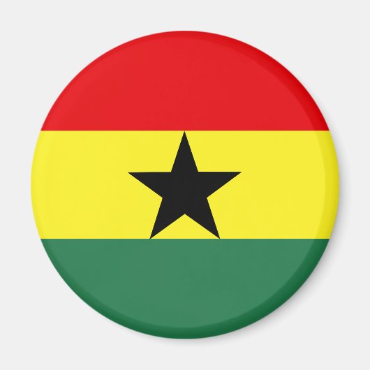 Ghana-Flagge Magnet (Vorne)