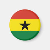 Ghana-Flagge Magnet (Vorne)