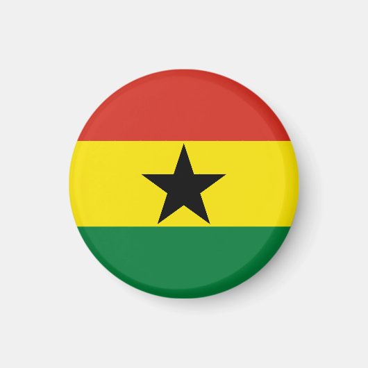 Ghana-Flagge Magnet (Vorne)