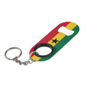 Ghana-Flagge Mini Flaschenöffner (Vorderseite Schrägansicht)