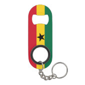 Ghana-Flagge Mini Flaschenöffner (Rückseite)