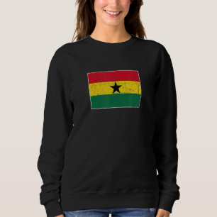 Ghana-Flagge mit Vintagen ghanaischen Nationalfarb Sweatshirt