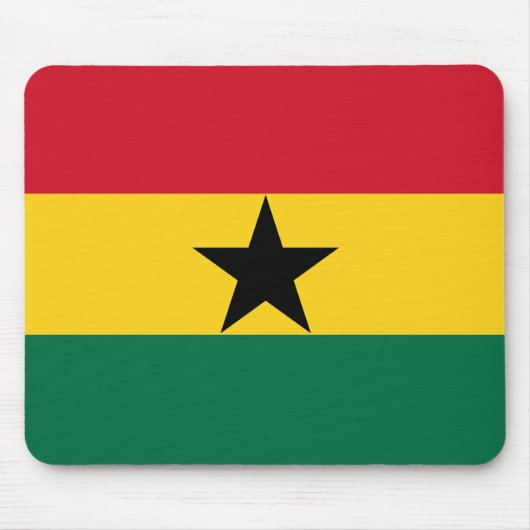 Ghana-Flagge Mousepad (Vorne)