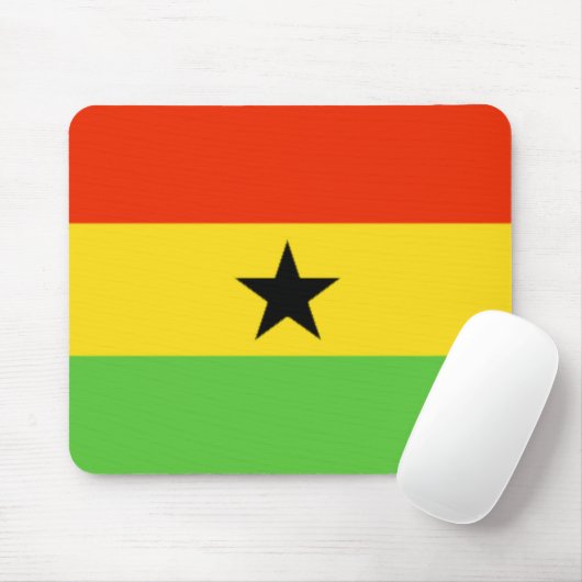 Ghana-Flagge Mousepad (Mit Mouse)