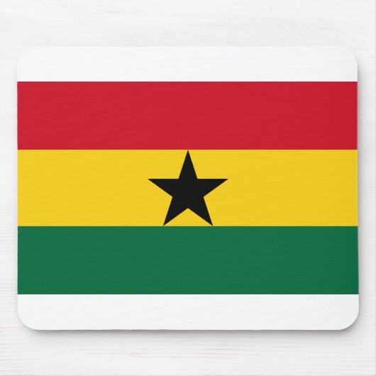 Ghana-Flagge Mousepad (Vorne)