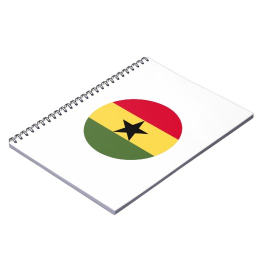 Ghana-Flagge Notizblock (Linke Seite)