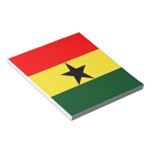 Ghana-Flagge Notizblock (angewinkelt)
