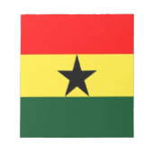 Ghana-Flagge Notizblock (Vorderseite)