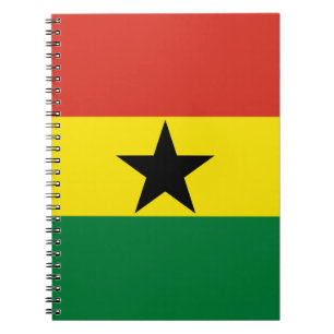 Ghana-Flagge Notizblock