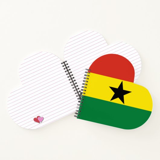 Ghana-Flagge Notizblock (Innenseite)