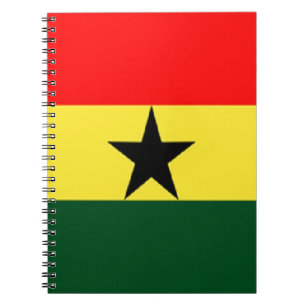 Ghana-Flagge Notizblock