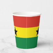 Ghana-Flagge Pappbecher (Rechts)
