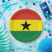 Ghana-Flagge Pappteller (Party)