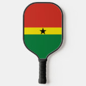 Ghana-Flagge Pickleball Schläger (Rückseite)