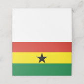 Ghana-Flagge Platzkarte (Außenseite Aufgefaltet)
