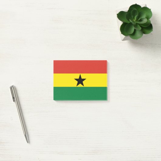 Ghana-Flagge Post-it Klebezettel (Büro)
